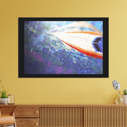 Dolphin-Fahrt Leinwanddruck (Insitu (Wohnzimmer))
