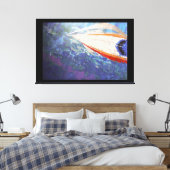 Dolphin-Fahrt Leinwanddruck (Insitu (Schlafzimmer))