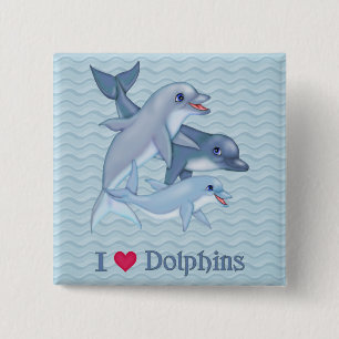 Dolphin-Familie Button