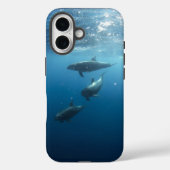 Dolphin-Familie Case-Mate iPhone Hülle (Rückseite)