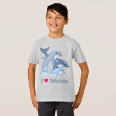 Dolphin-Familie T-Shirt (Vorne ganz)