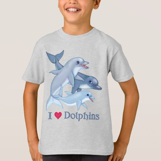 Dolphin-Familie T-Shirt (Vorderseite)