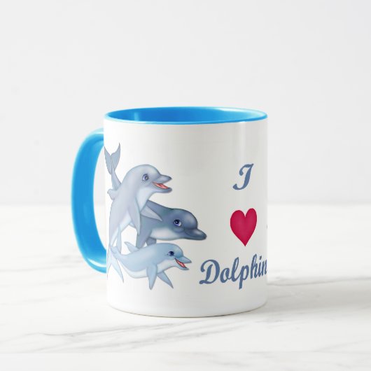 Dolphin-Familie Tasse (Vorderseite Links)