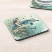 Dolphin Fantasy 2 Getränkeuntersetzer (Linke Seite)