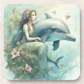 Dolphin Fantasy 2 Getränkeuntersetzer (Vorderseite)