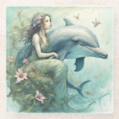 Dolphin Fantasy 2 Glasuntersetzer (Vorderseite)