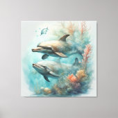 Dolphin Fantasy 6 Leinwanddruck (Vorderseite)