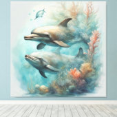 Dolphin Fantasy 6 Leinwanddruck (Insitu (Holzboden))