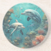 Dolphin Fantasy 7 Getränkeuntersetzer (Vorne)