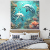 Dolphin Fantasy 7 Leinwanddruck (Insitu (Schlafzimmer))