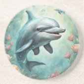 Dolphin Fantasy 8 Getränkeuntersetzer (Vorne)