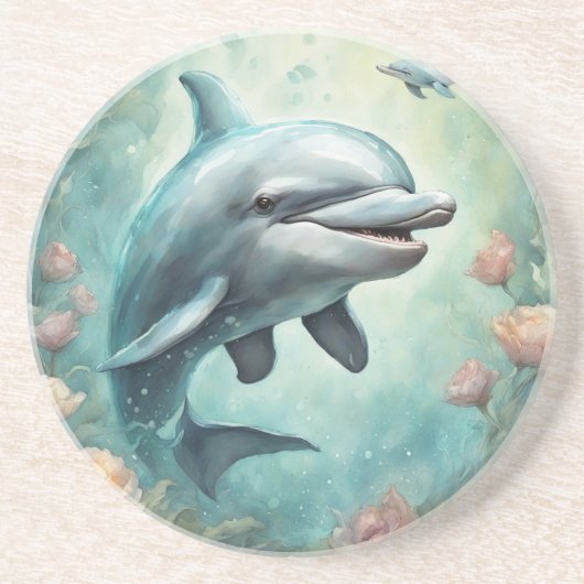 Dolphin Fantasy 8 Getränkeuntersetzer (Vorne)