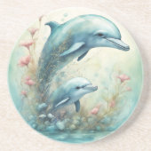 Dolphin Fantasy 9 Getränkeuntersetzer (Vorne)