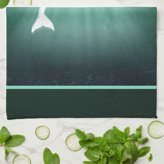 Dolphin Fantasy Geschirrtuch (Gefaltet)