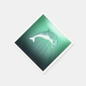 Dolphin Fantasy Serviette (Ecke)