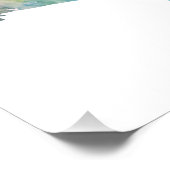 Dolphin Farbenfrohe Wasserfarbe Fotodruck (Ecke)