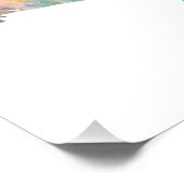 Dolphin Farbenfrohe Wasserfarbe Fotodruck (Ecke)