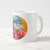 Dolphin Firefighter Jumbo-Tasse (Vorderseite Rechts)