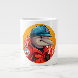 Dolphin Firefighter Jumbo-Tasse