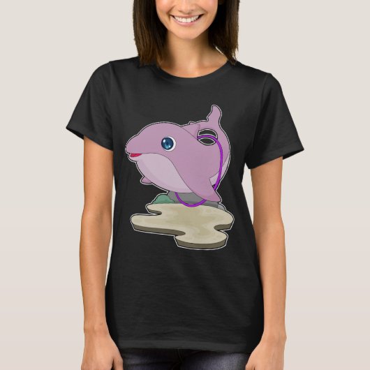 Dolphin Fitness Gymnastik Sport T-Shirt (Vorderseite)