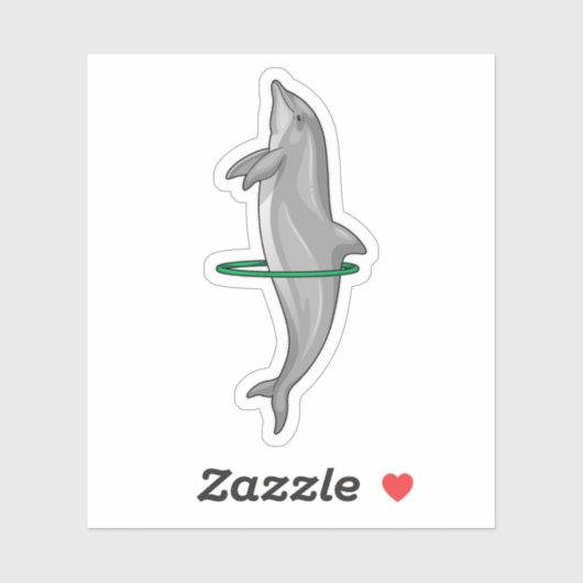 Dolphin Fitness Reifen Sport Aufkleber (Blatt)