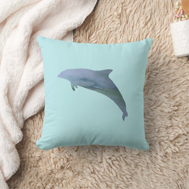 Dolphin Florida Painting Throw Kissen (Decke)