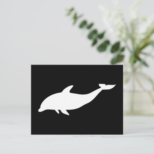 Dolphin-Form Postkarte (Stehend Vorderseite)