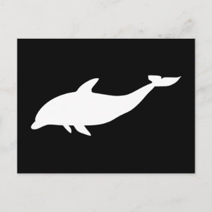 Dolphin-Form Postkarte