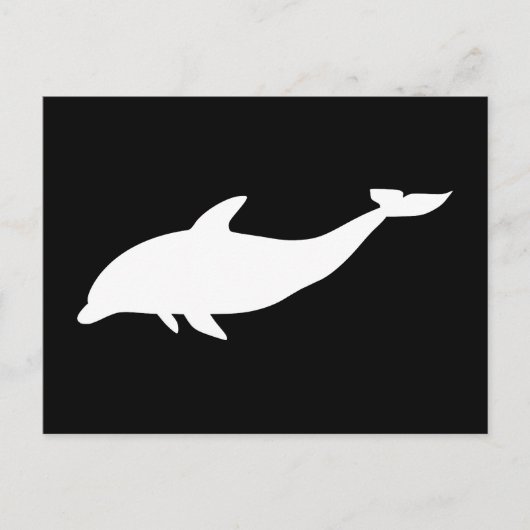 Dolphin-Form Postkarte (Vorderseite)