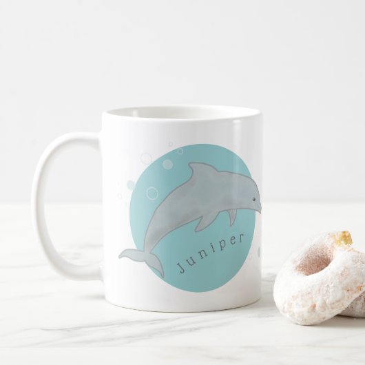 Dolphin Friend Mug Kaffeetasse (Mit Donut)
