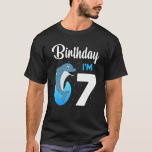 Dolphin Geburtstag 7 Jahre Jungen Jungen Mädchen D T-Shirt