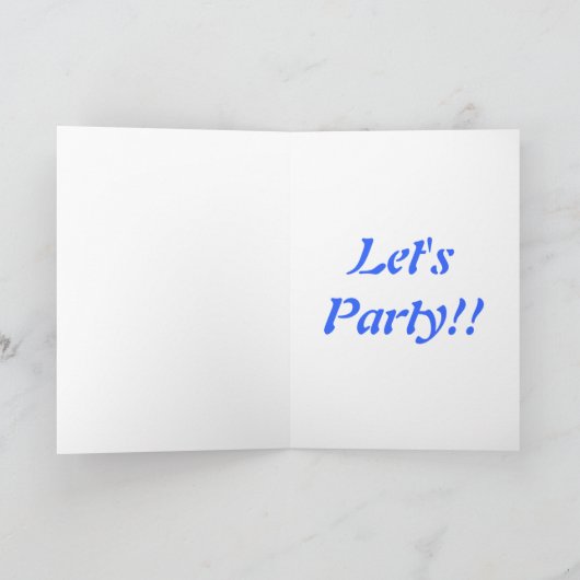 Dolphin Geburtstagsparty Karte (Innenseite)