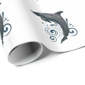 Dolphin Geschenkpapier (Rolleneckpunkt)