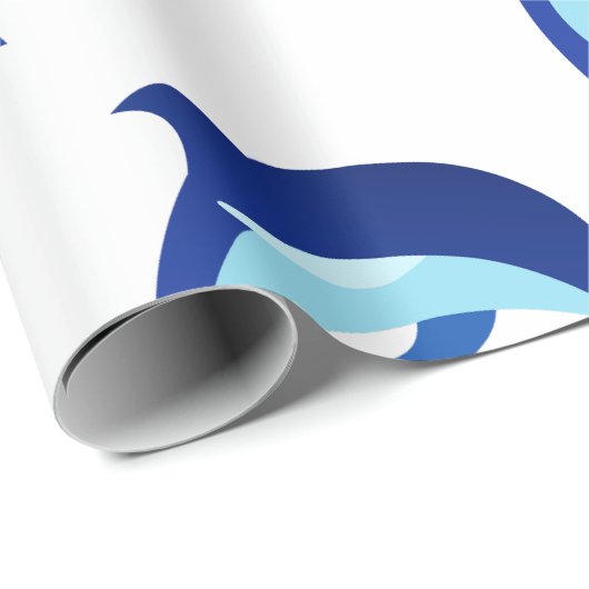 Dolphin Geschenkpapier (Rolleneckpunkt)