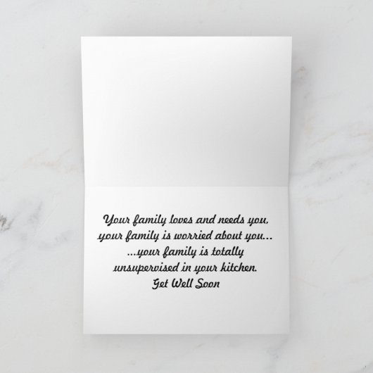 Dolphin Get Well Card Karte (Innenseite)