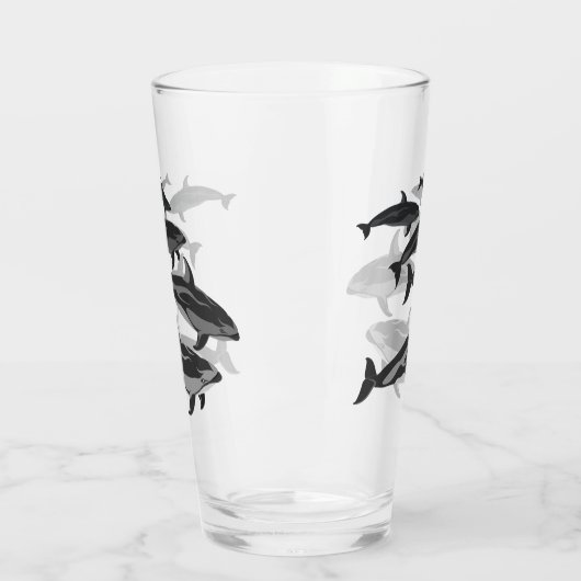 Dolphin Glass White Sided Dolphin Kunstbrille Glas (Links)