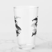 Dolphin Glass White Sided Dolphin Kunstbrille Glas (Rechts)