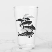 Dolphin Glass White Sided Dolphin Kunstbrille Glas (Vorderseite)