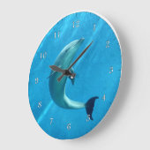 Dolphin Große Wanduhr (Winkel)