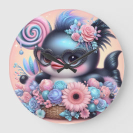 Dolphin Große Wanduhr