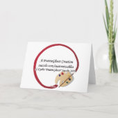 Dolphin Grußkarte Karte (Rückseite)