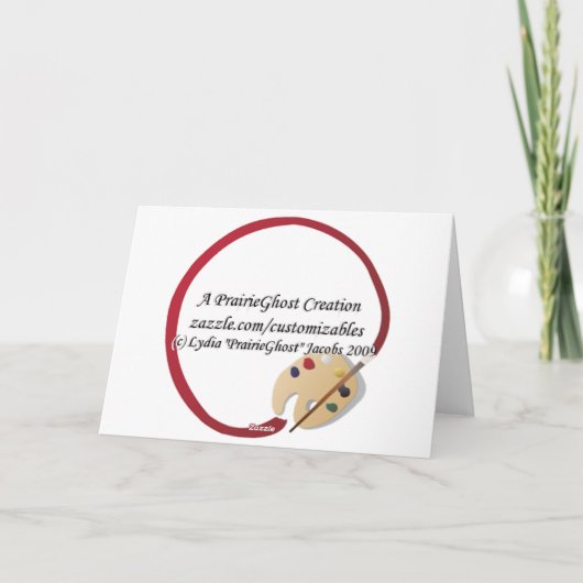 Dolphin Grußkarte Karte (Rückseite)