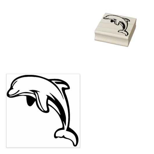 Dolphin Gummistempel (Stempel)