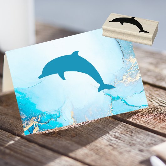 Dolphin Gummistempel