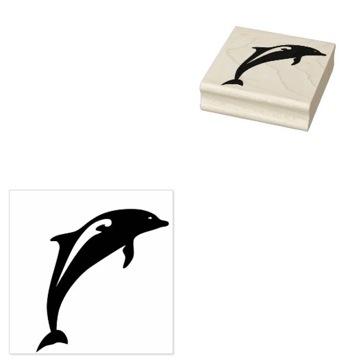 Dolphin Gummistempel (Stempel)