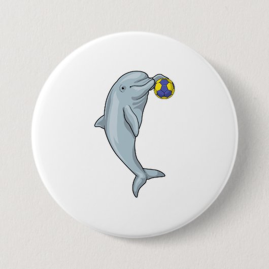 Dolphin Handball Handball Handball Button (Vorderseite)