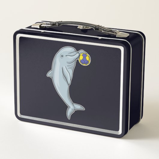 Dolphin Handball Handball Handball Metall Brotdose (Rückseite)