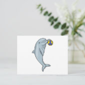 Dolphin Handball Handball Handball Postkarte (Stehend Vorderseite)
