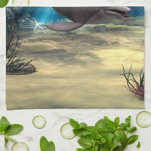 Dolphin Handtuch (Gefaltet)