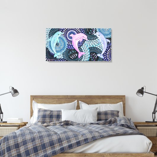 Dolphin Harmony Leinwanddruck (Insitu (Schlafzimmer))